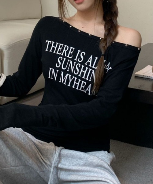 NANEA(ナネア)の「ロゴプリントロンT(Tシャツ/カットソー・レディース・ブラック/ホワイト/グレー・SMALL/MEDIUM)」の6枚目の写真