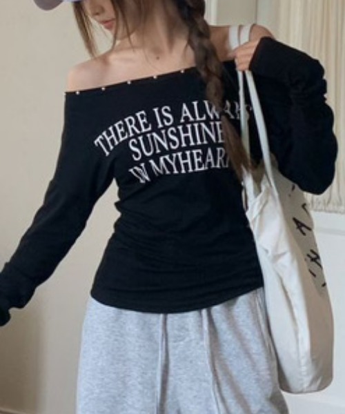 NANEA(ナネア)の「ロゴプリントロンT(Tシャツ/カットソー・レディース・ブラック/ホワイト/グレー・SMALL/MEDIUM)」の7枚目の写真