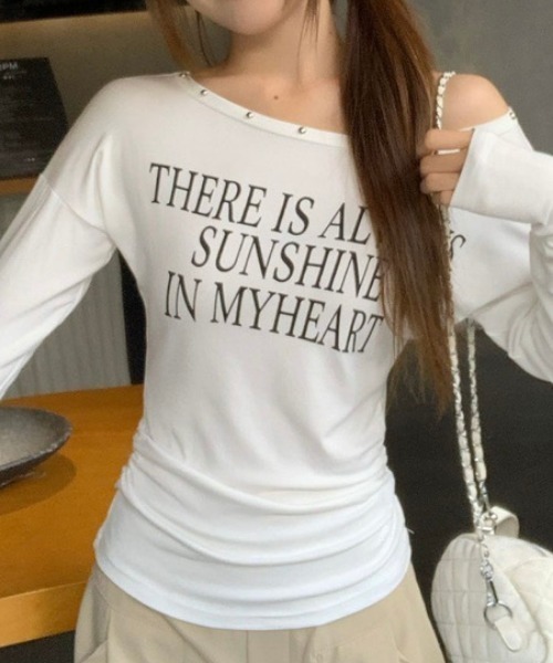 NANEA(ナネア)の「ロゴプリントロンT(Tシャツ/カットソー・レディース・ブラック/ホワイト/グレー・SMALL/MEDIUM)」の5枚目の写真