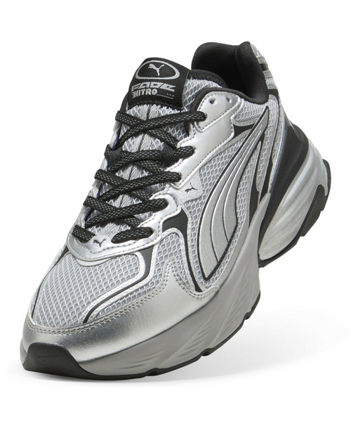 PUMA(プーマ)の「PUMA プーマ ユニセックス フェード ニトロ LS Y2K スニーカー(スニーカー・メンズ・ブラック×シルバー/グレー系その他3・29.0cm/28.5cm/28.0cm/26.5cm/26.0cm/27.5cm/24.5cm/23.5cm/25.0cm/22.5cm/23.0cm/25.5cm/24.0cm/27.0cm)」の9枚目の写真