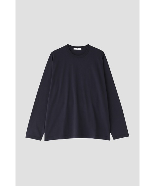 Y(ワイ)の「Y / ORGANIC COTTON JERSEY L/S T(Tシャツ/カットソー・メンズ・ネイビー・MEDIUM)」の1枚目の写真
