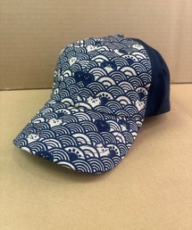 garsonwave（ギャルソンウェーブ）の「和柄浅かぶりキャップ 波猫 金道楽 金波 猫図鑑 ちびプリ 猫唐草 猫麻の葉（キャップ）」