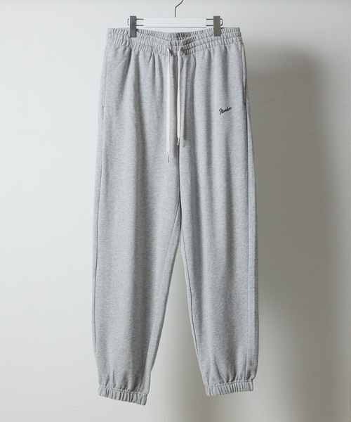 NUMBER (N)INE(ナンバーナイン)の「FIRM COTTON LIGHT SHORT PILE EASY SWEATPANTS / ファーム コットン ライト ミニ裏毛 イージー スウェットパンツ(スウェットパンツ・メンズ・ブラック/グレー・M/L/XL)」の1枚目の写真