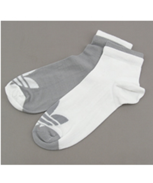 adidas（アディダス）の「TREFOILSOCK 2P（ソックス/靴下・メンズ・ホワイト×ブラック/グレー/ピンク・LARGE/SMALL）」の2枚目の写真