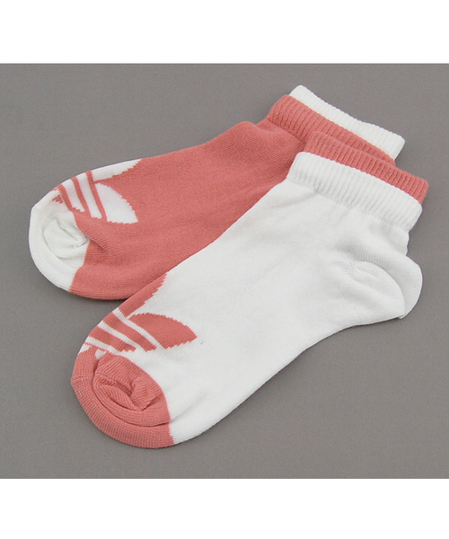 adidas（アディダス）の「TREFOILSOCK 2P（ソックス/靴下・メンズ・ホワイト×ブラック/グレー/ピンク・LARGE/SMALL）」の5枚目の写真