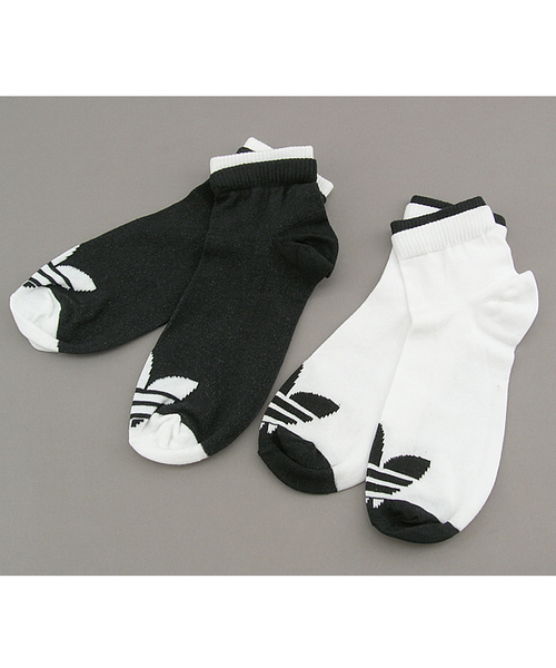 adidas（アディダス）の「TREFOILSOCK 2P（ソックス/靴下・メンズ・ホワイト×ブラック/グレー/ピンク・LARGE/SMALL）」の7枚目の写真