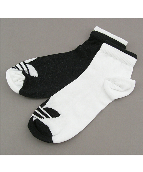 adidas（アディダス）の「TREFOILSOCK 2P（ソックス/靴下・メンズ・ホワイト×ブラック/グレー/ピンク・LARGE/SMALL）」の8枚目の写真