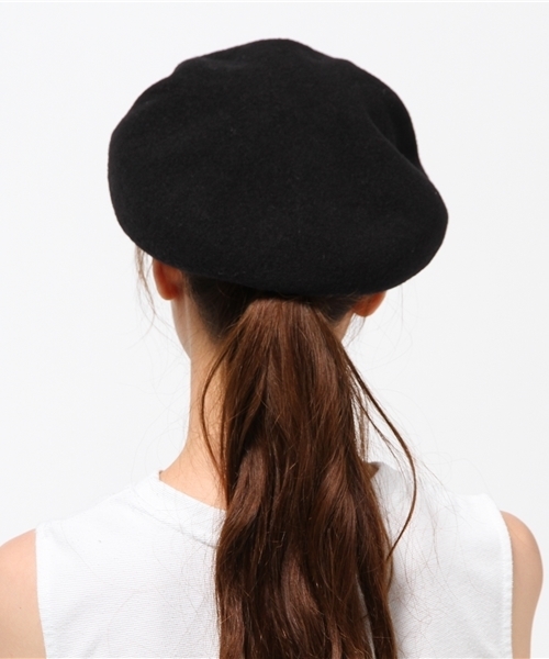 MOUSSY（マウジー）の「CHAIN BERET（キャップ・レディース・ブラック/グレー/グリーン・FREE）」の5枚目の写真