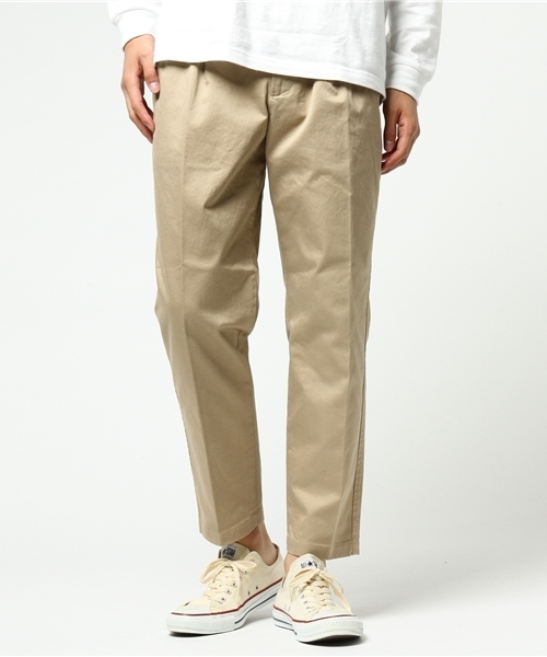 GLOSTER（グロスター）の「ワンタックアンクルパンツ（その他パンツ・メンズ・カーキ/ベージュ/ネイビー・L/S/M）」の2枚目の写真