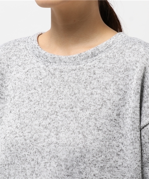 VENCEEXCHANGE（ヴァンスエクスチェンジ）の「ライトスライバークループルオーバー（ニット/セーター・レディース・ライトグレー/ブラック・MEDIUM）」の8枚目の写真