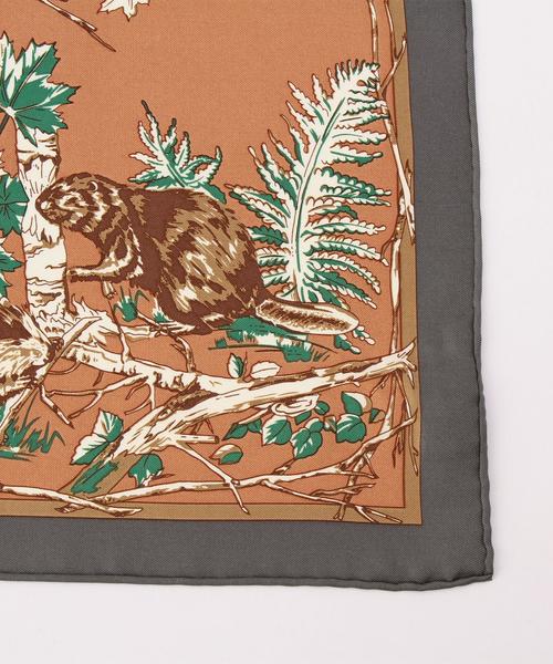 UNITED ARROWS（ユナイテッドアローズ）の「USET シルク ビーバー スカーフ◆（バンダナ/スカーフ・メンズ・モカ・FREE）」の3枚目の写真