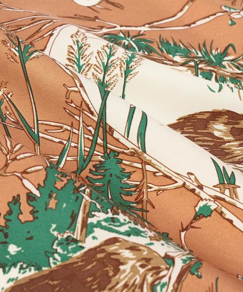 UNITED ARROWS（ユナイテッドアローズ）の「USET シルク ビーバー スカーフ◆（バンダナ/スカーフ・メンズ・モカ・FREE）」の4枚目の写真