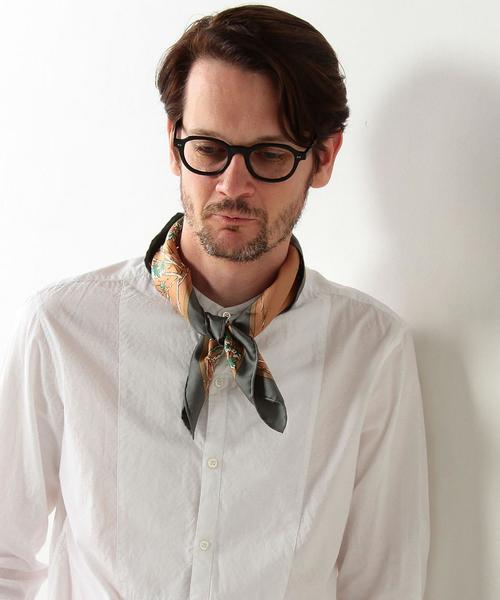 UNITED ARROWS（ユナイテッドアローズ）の「USET シルク ビーバー スカーフ◆（バンダナ/スカーフ・メンズ・モカ・FREE）」の5枚目の写真