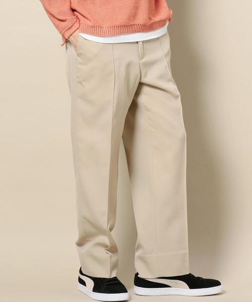 Dickies（ディッキーズ）の「【別注】＜Dickies＞ PINTUCK PT/パンツ ◆（スラックス・メンズ・ブラック/ベージュ/ブラウン/ネイビー・LARGE/MEDIUM/SMALL）」の4枚目の写真