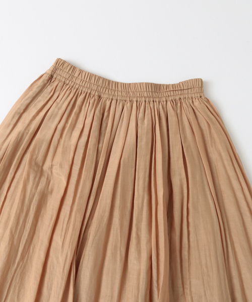 URBAN RESEARCH（アーバンリサーチ）の「 UR コットンシルクギャザースカート　（スカート・レディース・キャメル/ピンク/グレー系その他・FREE）」の12枚目の写真