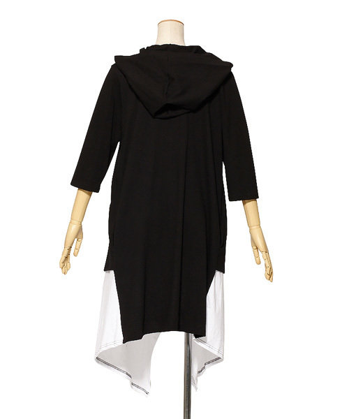 ankoROCK（アンコロック）の「７分袖レイヤーダブルフロントフードマント（テーラードジャケット・メンズ・B/A・ONE SIZE）」の9枚目の写真