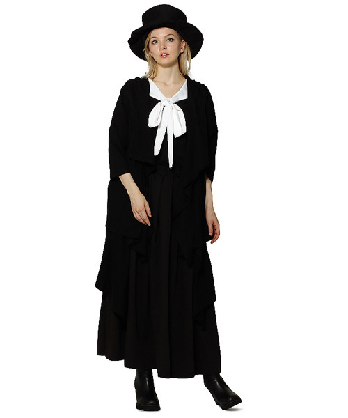 ankoROCK（アンコロック）の「７分袖レイヤーダブルフロントフードマント（テーラードジャケット・メンズ・B/A・ONE SIZE）」の4枚目の写真