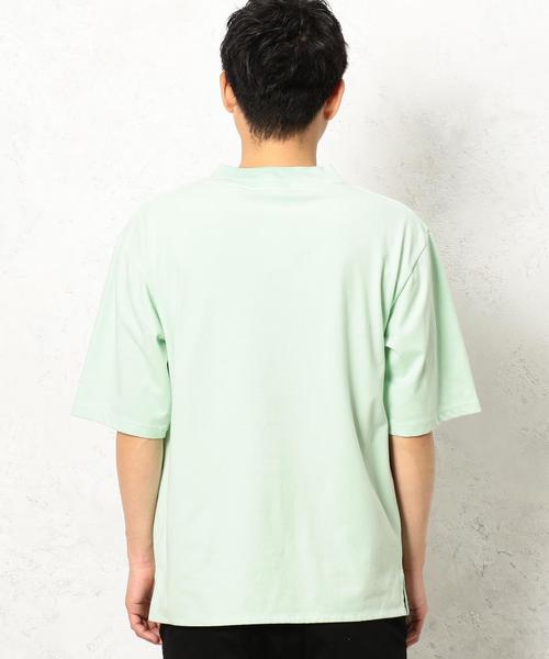 green label relaxing（グリーンレーベルリラクシング）の「BC DRY WIDE HI/N 5/SL 5分袖 Tシャツ＜機能性素材＞ ◆（Tシャツ/カットソー・メンズ・ライム/クリーム/ロイヤルブルー/ライトグレー・SMALL/LARGE/MEDIUM）」の5枚目の写真