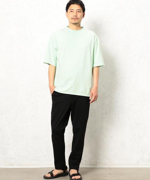 green label relaxing（グリーンレーベルリラクシング）の「BC DRY WIDE HI/N 5/SL 5分袖 Tシャツ＜機能性素材＞ ◆（Tシャツ/カットソー・メンズ・ライム/クリーム/ロイヤルブルー/ライトグレー・SMALL/LARGE/MEDIUM）」の8枚目の写真