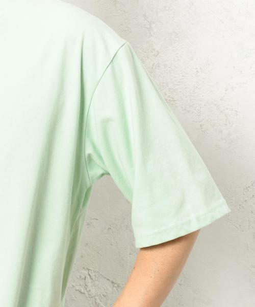 green label relaxing（グリーンレーベルリラクシング）の「BC DRY WIDE HI/N 5/SL 5分袖 Tシャツ＜機能性素材＞ ◆（Tシャツ/カットソー・メンズ・ライム/クリーム/ロイヤルブルー/ライトグレー・SMALL/LARGE/MEDIUM）」の10枚目の写真