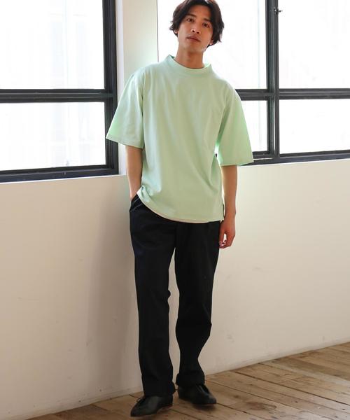 green label relaxing（グリーンレーベルリラクシング）の「BC DRY WIDE HI/N 5/SL 5分袖 Tシャツ＜機能性素材＞ ◆（Tシャツ/カットソー・メンズ・ライム/クリーム/ロイヤルブルー/ライトグレー・SMALL/LARGE/MEDIUM）」の13枚目の写真