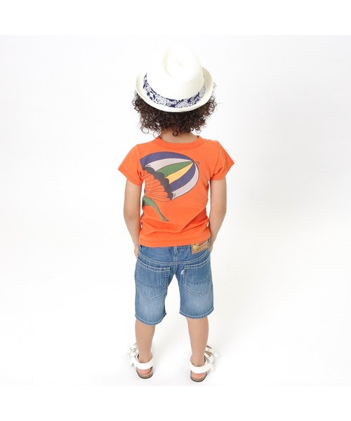 BREEZE(ブリーズ)の「スタンダードデニムパンツ 5分丈(デニムパンツ・キッズ・ストライプ/ブルー・90/80/140/95/100/120/110/130)」の4枚目の写真