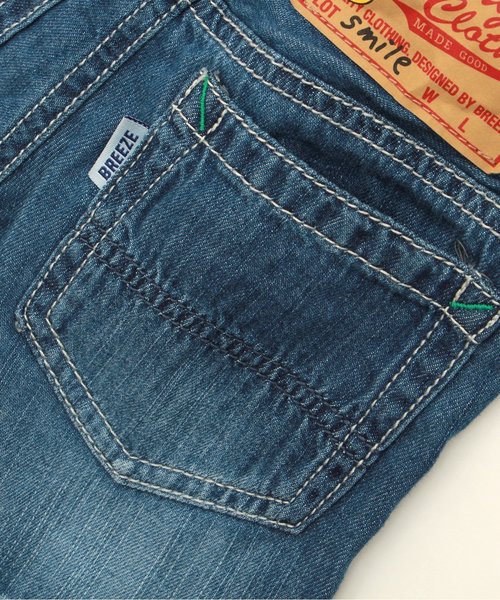 BREEZE(ブリーズ)の「スタンダードデニムパンツ 5分丈(デニムパンツ・キッズ・ストライプ/ブルー・90/80/140/95/100/120/110/130)」の11枚目の写真