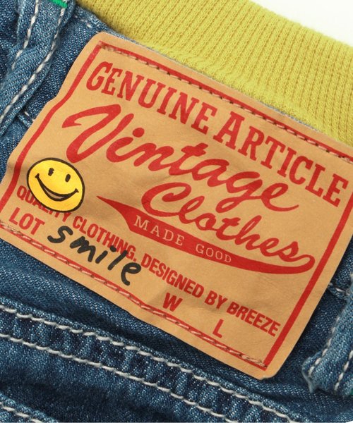 BREEZE(ブリーズ)の「スタンダードデニムパンツ 5分丈(デニムパンツ・キッズ・ストライプ/ブルー・90/80/140/95/100/120/110/130)」の19枚目の写真