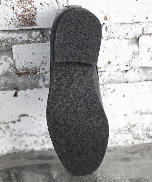 coen（コーエン）の「フェイクレザープレーントゥシューズ（ドレスシューズ・メンズ・ブラック・LARGE/MEDIUM/SMALL）」の6枚目の写真