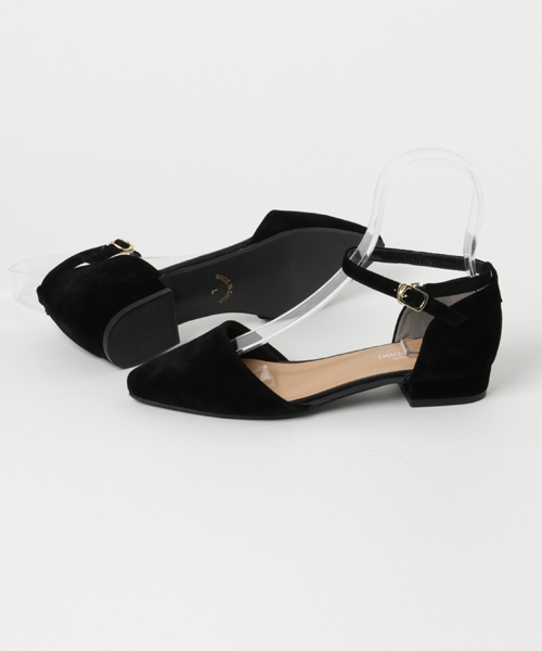 GeeRA(ジーラ)の「ローヒールセパレートパンプス(パンプス・レディース・ブラック/キャメル・LARGE/SMALL/X-LARGE/MEDIUM)」の3枚目の写真