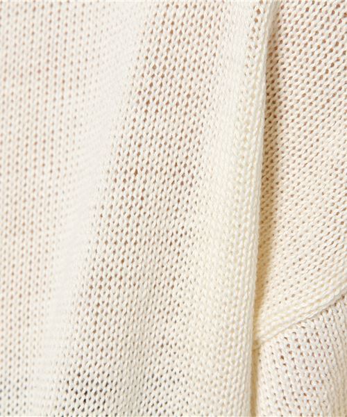 earth music&ecology（アースミュージックアンドエコロジー）の「・BIGニットプルオーバー（ニット/セーター・レディース・ライトグレー/ブラック/アイボリー/ライトピンク・FREE）」の7枚目の写真