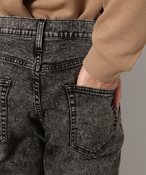 RAGEBLUE（レイジブルー）の「ケミカルデニムスキニー5P/777155（デニムパンツ・メンズ・ブラック系その他/ケミカルウォッシュ・SMALL/MEDIUM/LARGE）」の10枚目の写真