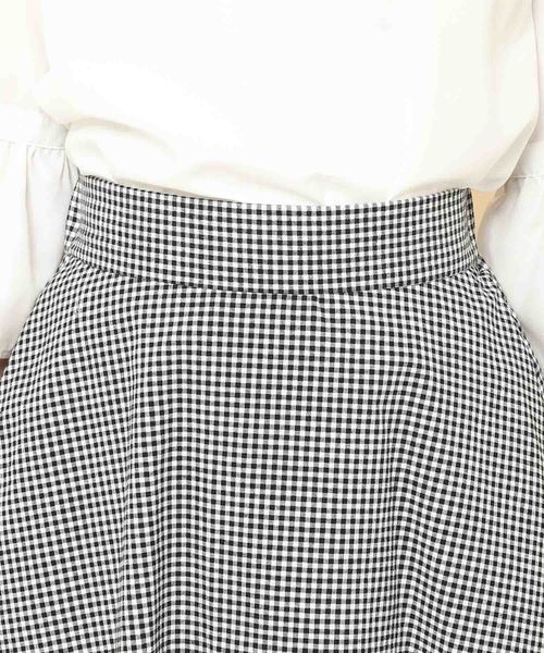 ROPE' PICNIC(ロペピクニック)の「ギンガムチェックサーキュラースカート(スカート・レディース・ブラック・36/38)」の3枚目の写真