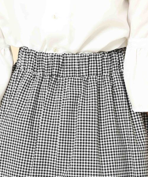 ROPE' PICNIC(ロペピクニック)の「ギンガムチェックサーキュラースカート(スカート・レディース・ブラック・36/38)」の6枚目の写真