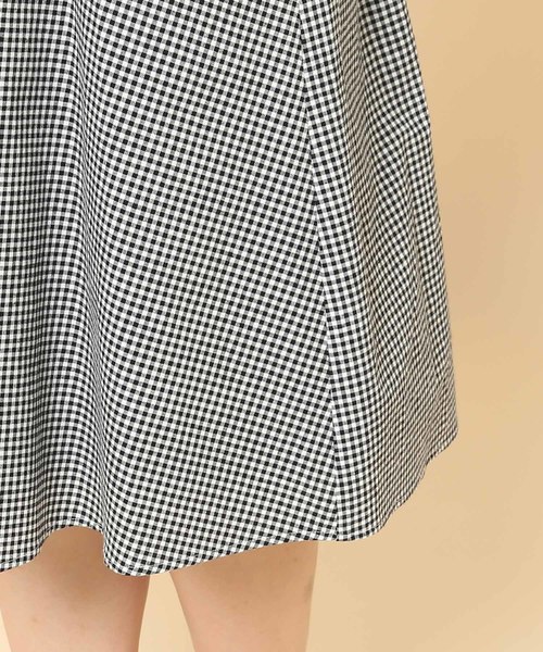 ROPE' PICNIC(ロペピクニック)の「ギンガムチェックサーキュラースカート(スカート・レディース・ブラック・36/38)」の4枚目の写真