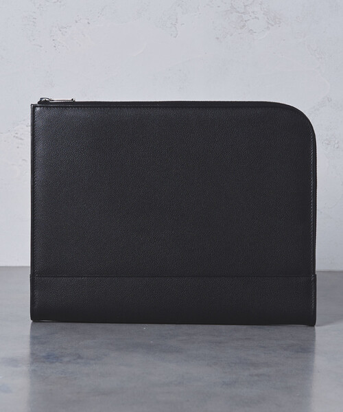 UNITED ARROWS（ユナイテッドアローズ）の「▲＜Whitehouse Cox（ホワイトハウスコックス）＞ VICTORIA CLACH L（クラッチバッグ・メンズ・ブラック/ネイビー・FREE）」の2枚目の写真