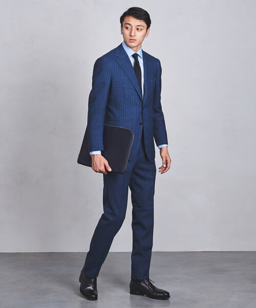 UNITED ARROWS（ユナイテッドアローズ）の「▲＜Whitehouse Cox（ホワイトハウスコックス）＞ VICTORIA CLACH L（クラッチバッグ・メンズ・ブラック/ネイビー・FREE）」の3枚目の写真