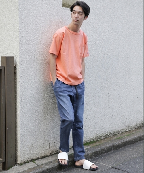 Champion（チャンピオン）の「Champion/別注T1011USTシャツ【niko and ...】（Tシャツ/カットソー・メンズ・ピンク/ブルー/ライトグレー・MEDIUM/X-LARGE/LARGE）」の5枚目の写真