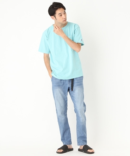 Champion（チャンピオン）の「Champion/別注T1011USTシャツ【niko and ...】（Tシャツ/カットソー・メンズ・ピンク/ブルー/ライトグレー・MEDIUM/X-LARGE/LARGE）」の6枚目の写真