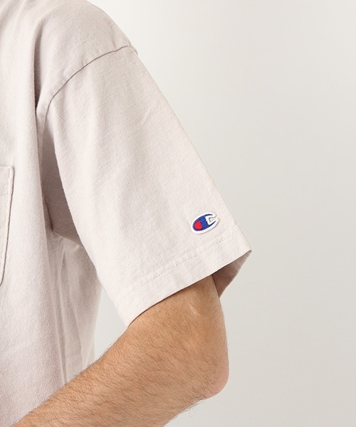 Champion（チャンピオン）の「Champion/別注T1011USTシャツ【niko and ...】（Tシャツ/カットソー・メンズ・ピンク/ブルー/ライトグレー・MEDIUM/X-LARGE/LARGE）」の13枚目の写真