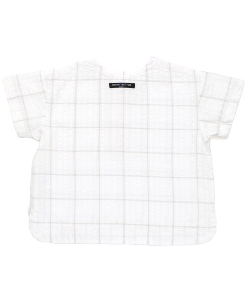 BREEZE（ブリーズ）の「ウインドウペンプルオーバーシャツ（シャツ/ブラウス・キッズ・ネイビー/オフホワイト・90/100/110/120/80/130/140/150/160）」の11枚目の写真