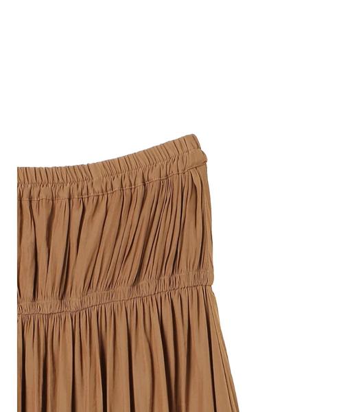 YECCA VECCA（イェッカヴェッカ）の「シャーリングギャザースカート（スカート・レディース・ネイビー/グリーン/キャメル・FREE）」の12枚目の写真