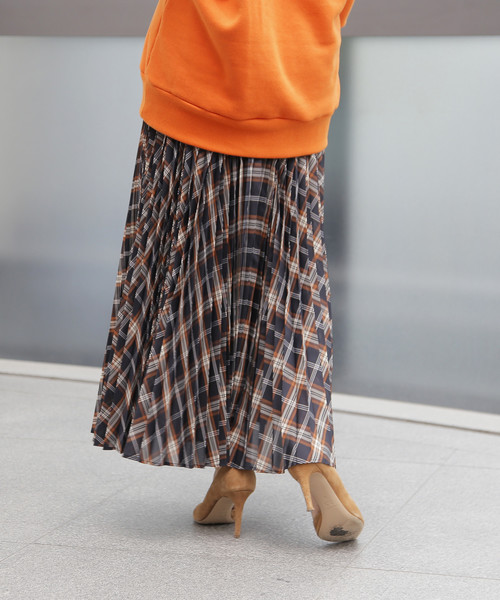 クリス-ウェブ 佳子さんコラボプリーツチェックスカート