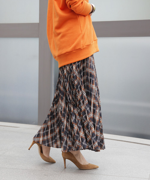 クリス-ウェブ 佳子さんコラボプリーツチェックスカート