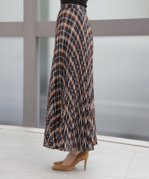 クリス-ウェブ 佳子さんコラボプリーツチェックスカート