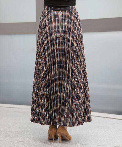 クリス-ウェブ 佳子さんコラボプリーツチェックスカート