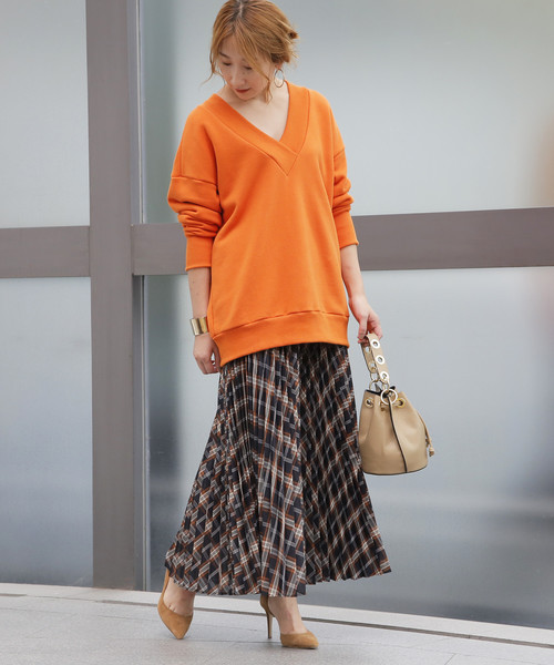 クリス-ウェブ 佳子さんコラボプリーツチェックスカート