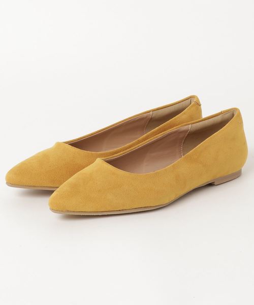 SEVENDAYS=SUNDAY(セブンデイズサンデイ)の「EBLOUNA コンフォートカッターフラットパンプス(パンプス・レディース・ブラック/グレー/ピンク/マスタード/レオパード・M/L)」の3枚目の写真