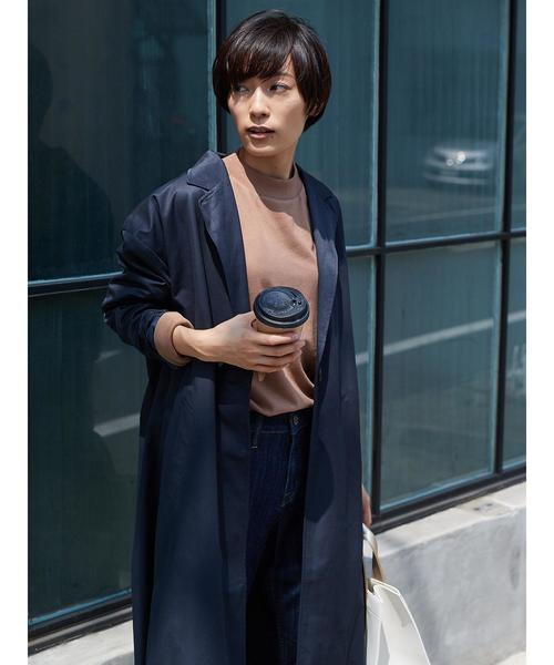 AMERICAN HOLIC(アメリカンホリック)の「・ミニハイネックプルオーバー(Tシャツ/カットソー・レディース・ブラック/チャコールグレー/キャメル・FREE)」の8枚目の写真