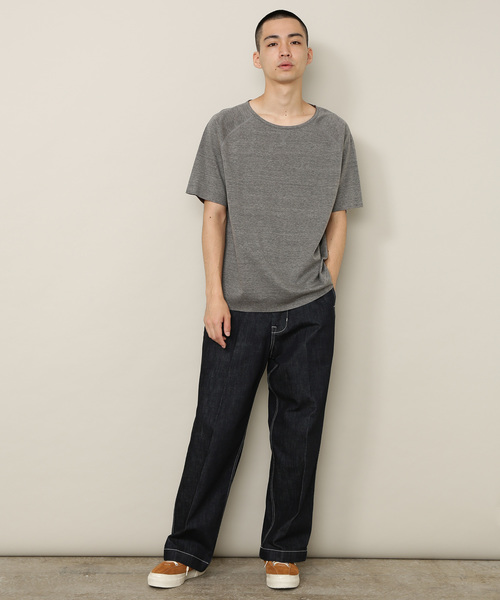 ADAM ET ROPE'(アダムエロペ)の「〈ONOメリヤス〉別注 接結カットオフTシャツ(Tシャツ/カットソー・メンズ・ブラック/グレー・L/M)」の11枚目の写真